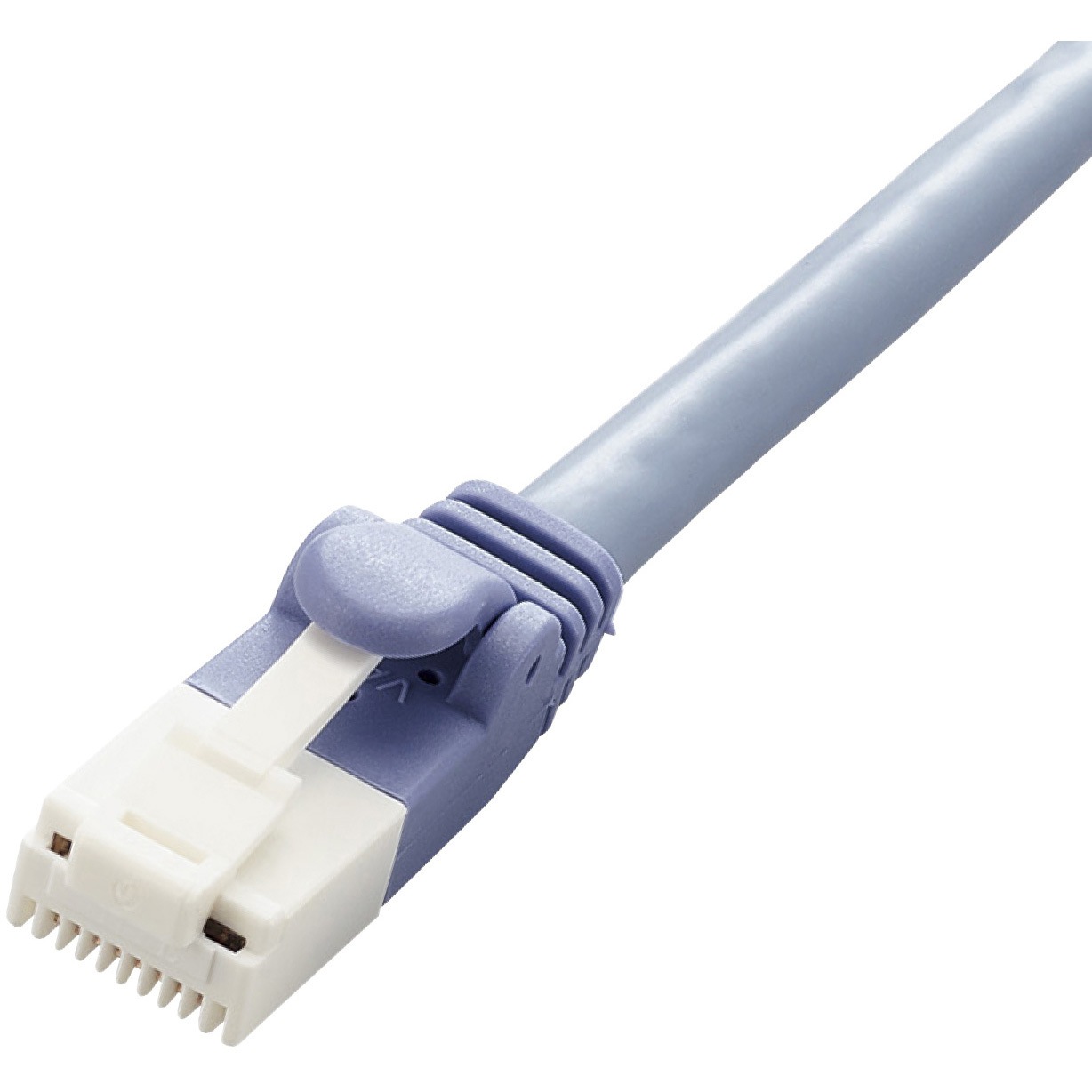 LD-GPT/BU1/RS1 LANケーブル CAT6 簡易パッケージ ストレート 爪折れ防止 エレコム 1m 両端コネクター付き シールド無し(UTP仕様)