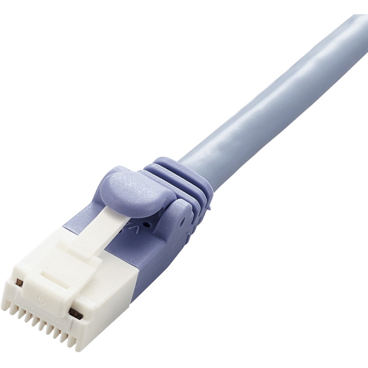 LD-GPT/BU1/RS2 LANケーブル CAT6 簡易パッケージ ストレート 爪折れ防止 エレコム 1m 両端コネクター付き シールド無し(UTP仕様)