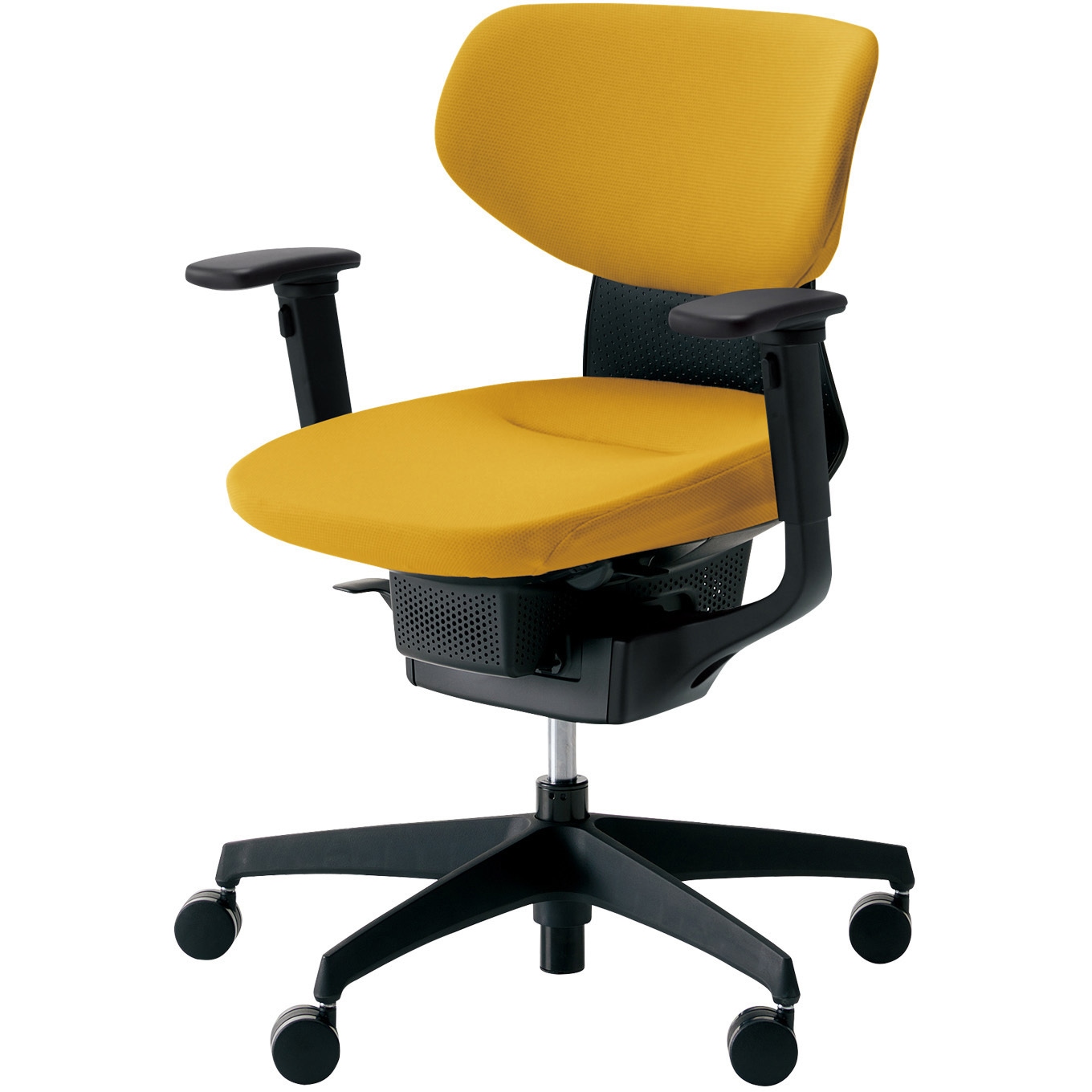 CR-G3211E6G41S-WN オフィスチェアー ing ラテラルタイプ ブラック樹脂脚(配送・組立サービス付き) コクヨ 可動肘 カーペット用キャスター   CR-G3211E6G41S-WN 65,890円