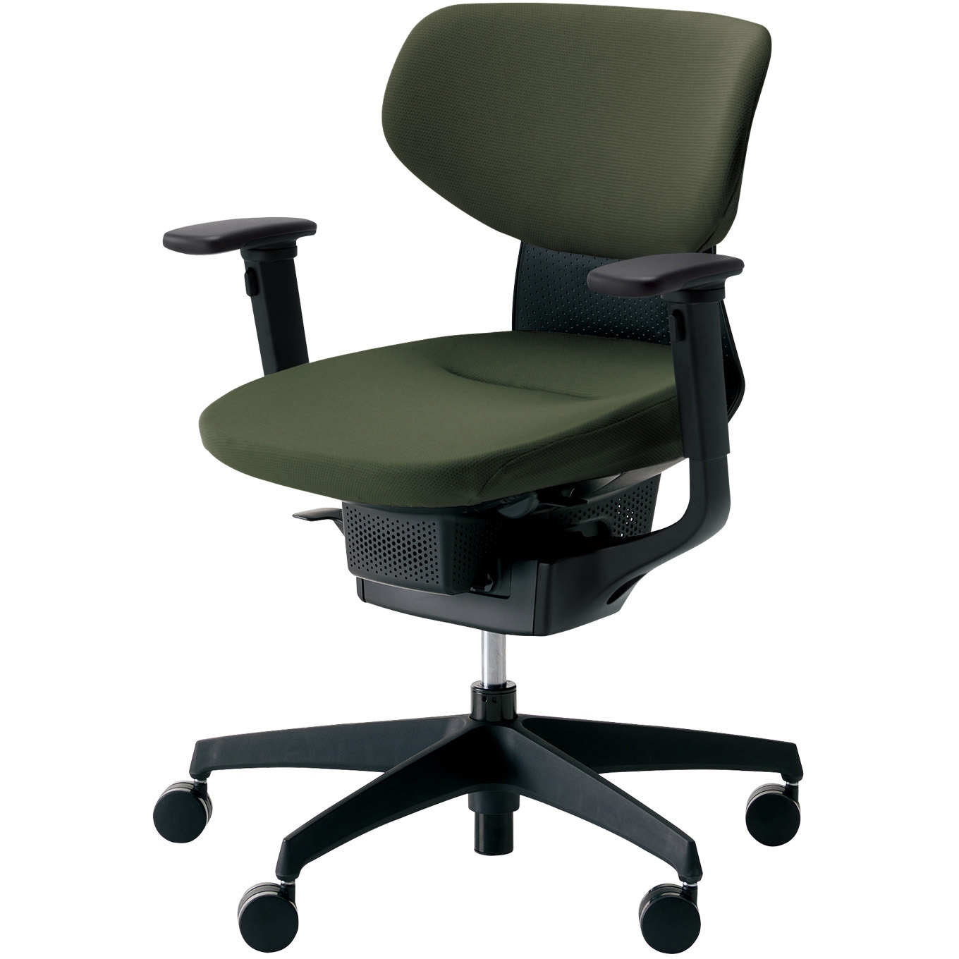 CR-G3211E6G4Q6-VN オフィスチェアー ing ラテラルタイプ ブラック樹脂脚(配送・組立サービス付き) コクヨ 可動肘 フローリング用キャスター   CR-G3211E6G4Q6-VN