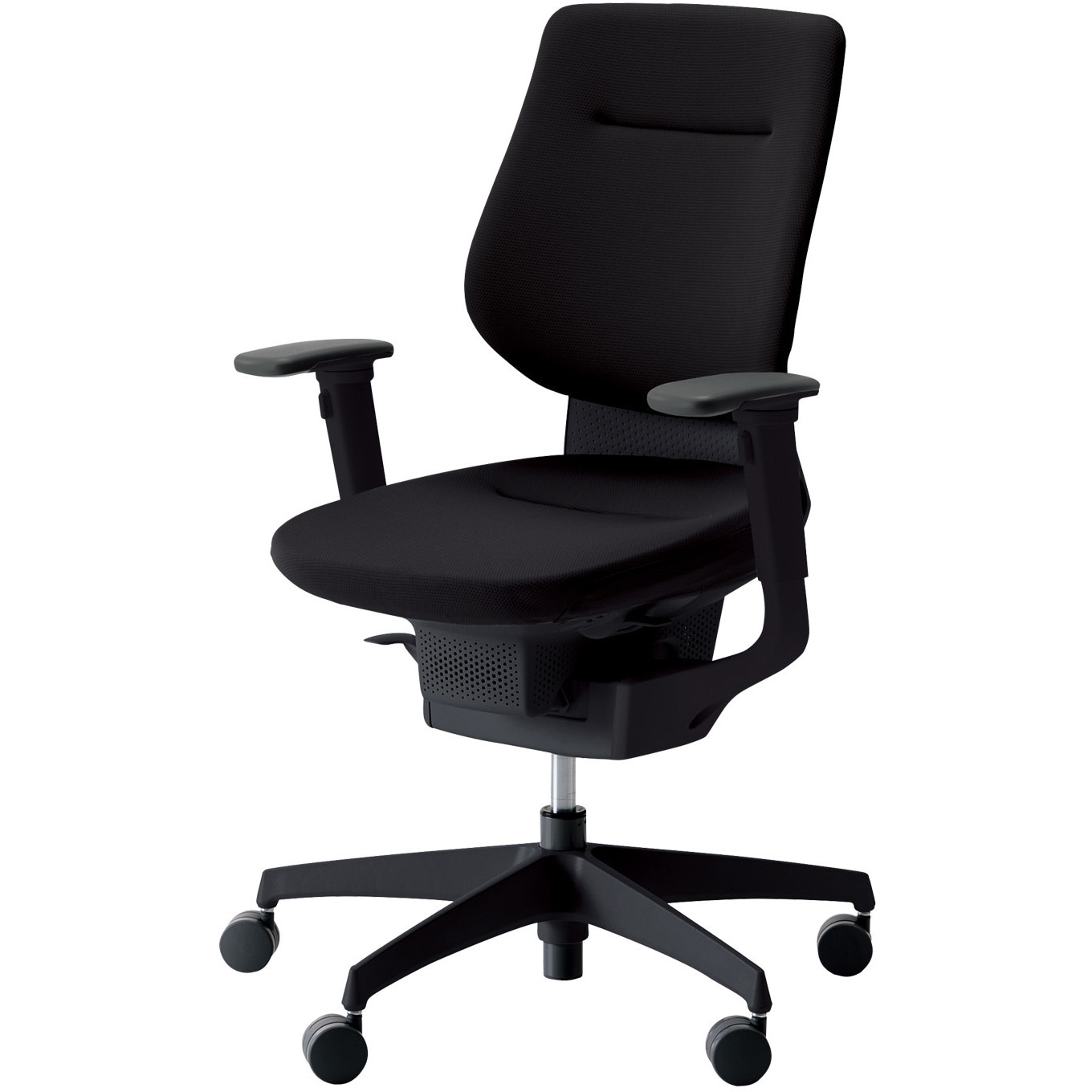 CR-G3213E6G4B6-VN オフィスチェアー ing バーチカルタイプ ブラック樹脂脚(配送・組立サービス付き) コクヨ 可動肘 フローリング用キャスター   CR-G3213E6G4B6-VN