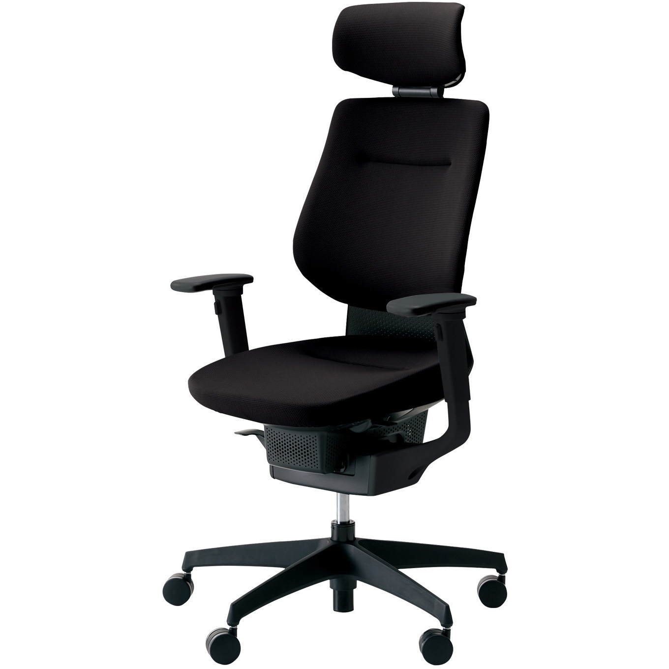 CR-G3215E6G4B6-VN オフィスチェアー ing ヘッドレスト ブラック樹脂脚(配送・組立サービス付き) コクヨ 可動肘 フローリング用キャスター   CR-G3215E6G4B6-VN