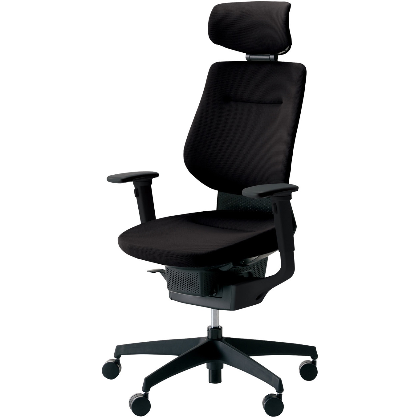 CR-G3215E6G4B6-WN オフィスチェアー ing ヘッドレスト ブラック樹脂脚(配送・組立サービス付き) コクヨ 可動肘 カーペット用キャスター   CR-G3215E6G4B6-WN