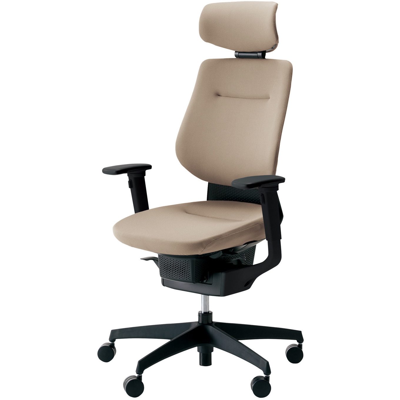 CR-G3215E6G4MA-VN オフィスチェアー ing ヘッドレスト ブラック樹脂脚(配送・組立サービス付き) コクヨ 可動肘 フローリング用キャスター   CR-G3215E6G4MA-VN