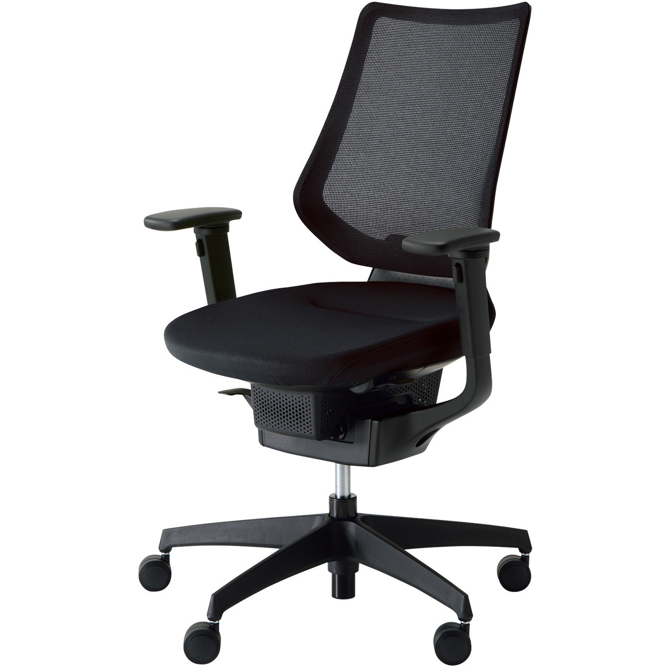 CR-G3413E6G4B6-WN オフィスチェアー ing バーチカルタイプ ブラック樹脂脚(配送・組立サービス付き) コクヨ 肘掛あり カーペット用キャスター   CR-G3413E6G4B6-WN