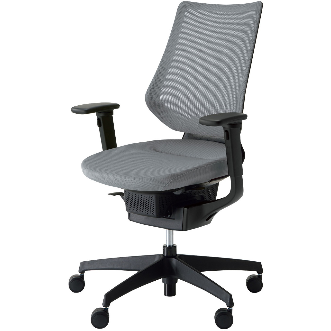 CR-G3413E6G4E3-VN オフィスチェアー ing バーチカルタイプ ブラック樹脂脚(配送・組立サービス付き) コクヨ 肘掛あり フローリング用キャスター   CR-G3413E6G4E3-VN