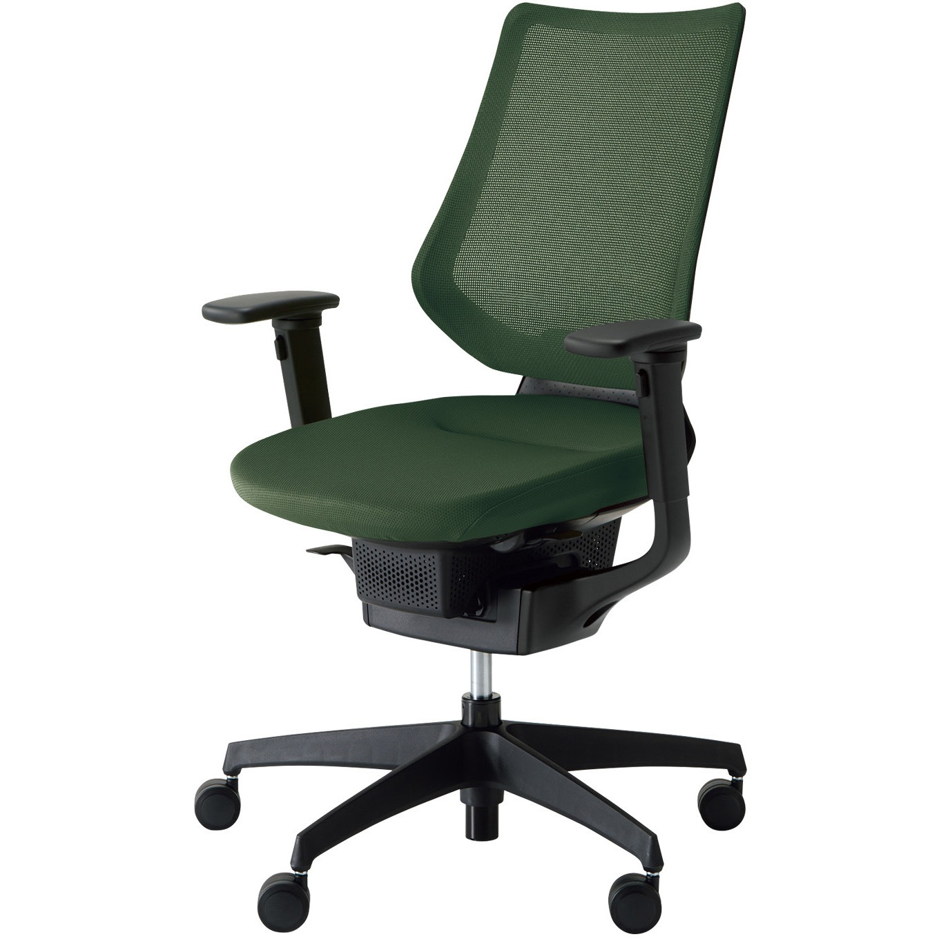 CR-G3413E6G4Q6-VN オフィスチェアー ing バーチカルタイプ ブラック樹脂脚(配送・組立サービス付き) コクヨ 肘掛あり フローリング用キャスター   CR-G3413E6G4Q6-VN