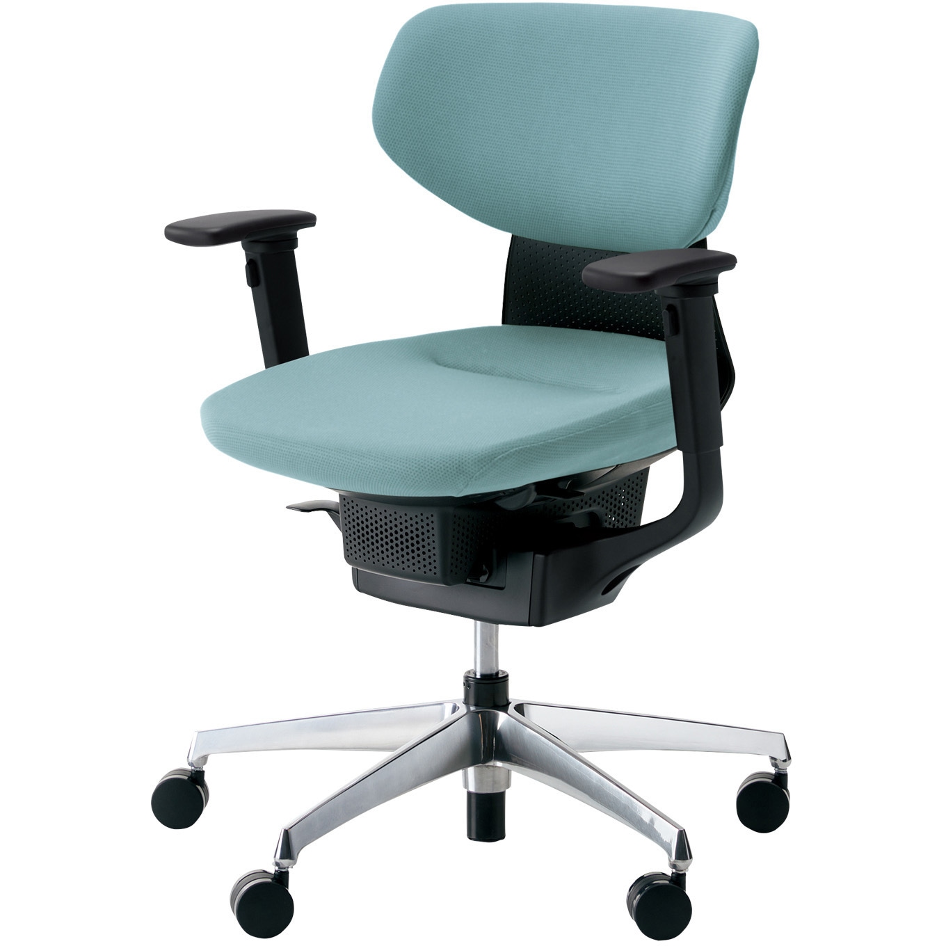 CR-GA3211E6G439-V オフィスチェアー ing ラテラルタイプ アルミポリッシュ脚(配送・組立サービス付き) コクヨ 可動肘 組立・設置・取付 フローリング用キャスター ブラック   CR-GA3211E6G439-V