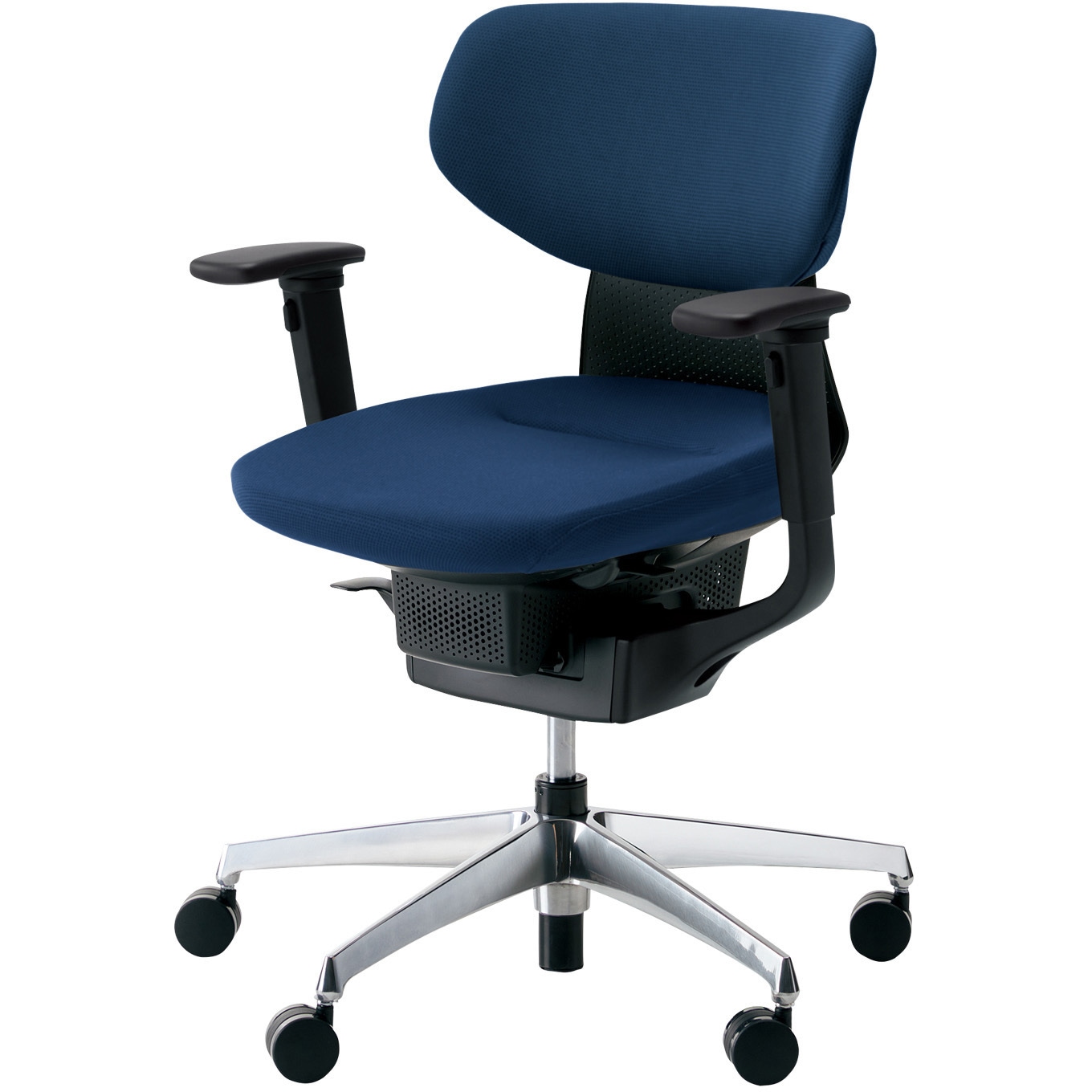 CR-GA3211E6G4T7-V オフィスチェアー ing ラテラルタイプ アルミポリッシュ脚(配送・組立サービス付き) コクヨ 可動肘 組立・設置・取付 フローリング用キャスター ブラック   CR-GA3211E6G4T7-V