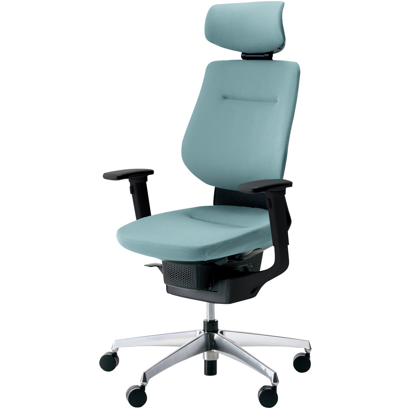 CR-GA3215E6G439-V オフィスチェアー ing ヘッドレスト アルミポリッシュ脚(配送・組立サービス付き) コクヨ 可動肘 フローリング用キャスター ブラック   CR-GA3215E6G439-V 87,890円