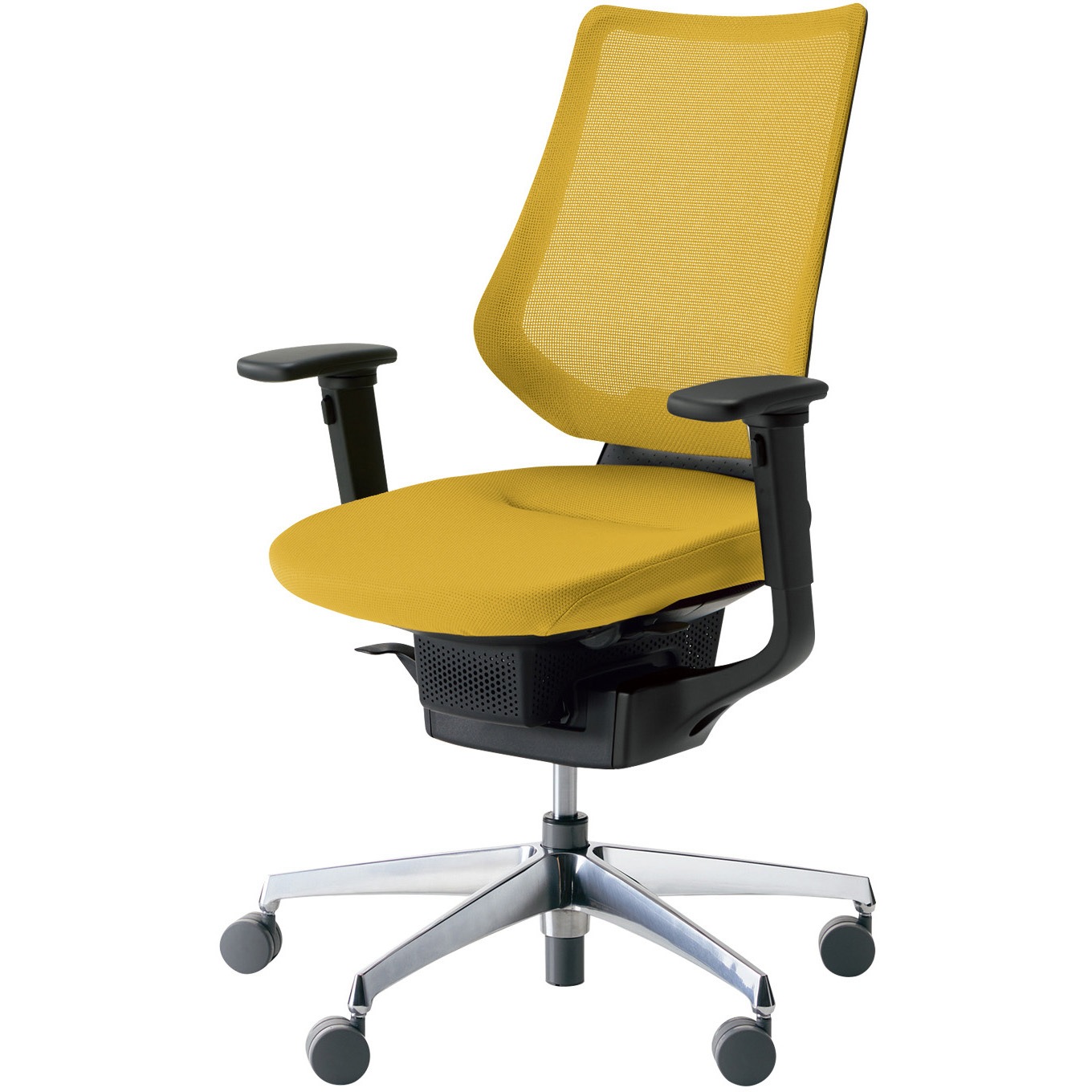 CR-GA3413E6G41S-V オフィスチェアー ing バーチカルタイプ アルミポリッシュ脚(配送・組立サービス付き) コクヨ 肘掛あり フローリング用キャスター   CR-GA3413E6G41S-V