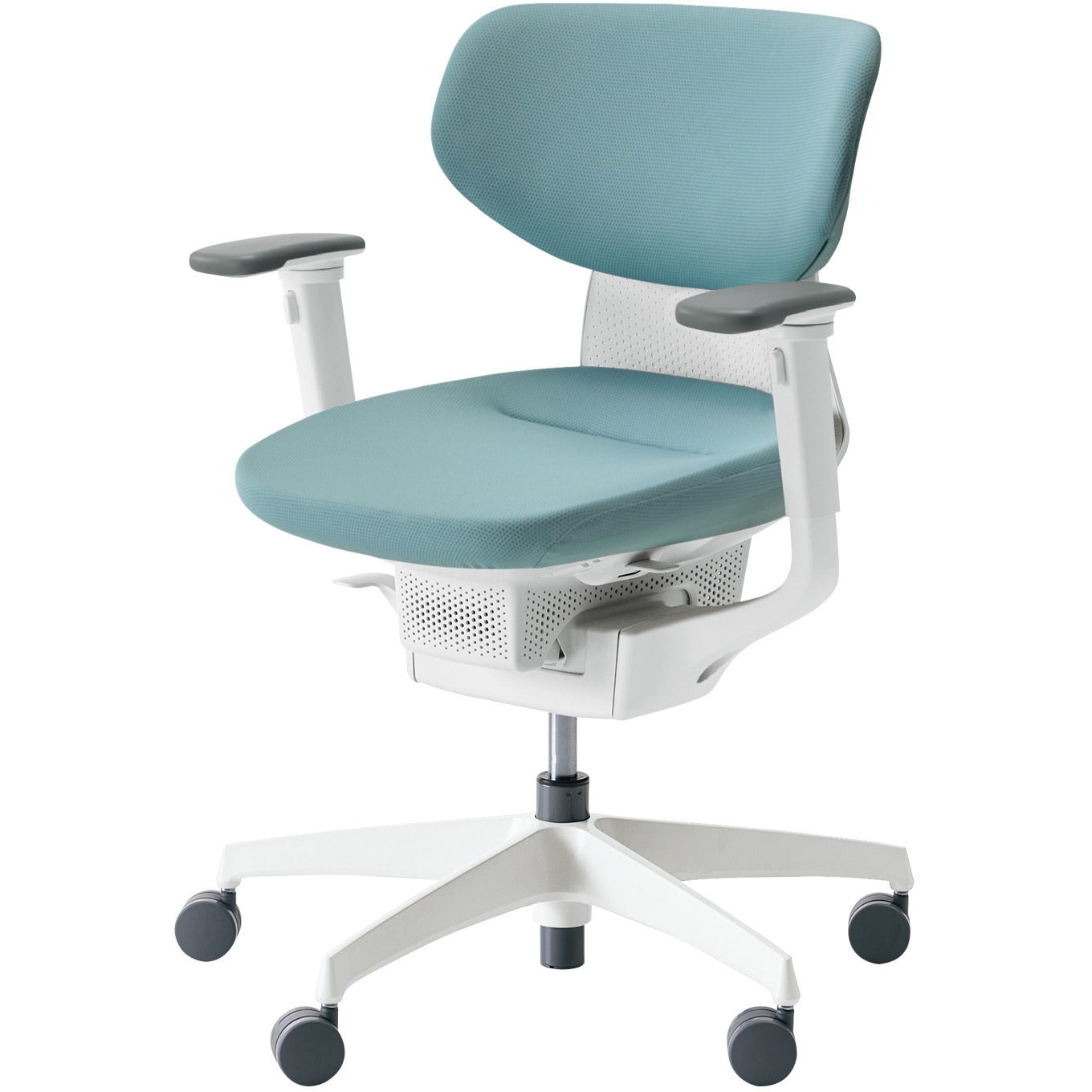 CR-GW3211E1G439-V オフィスチェアー ing ラテラルタイプ ホワイト樹脂脚(配送・組立サービス付き) コクヨ 可動肘 フローリング用キャスター   CR-GW3211E1G439-V