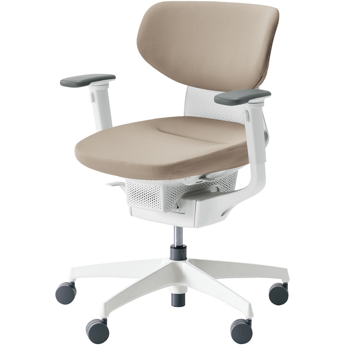 CR-GW3211E1G4MA-V オフィスチェアー ing ラテラルタイプ ホワイト樹脂脚(配送・組立サービス付き) コクヨ 可動肘 フローリング用キャスター   CR-GW3211E1G4MA-V