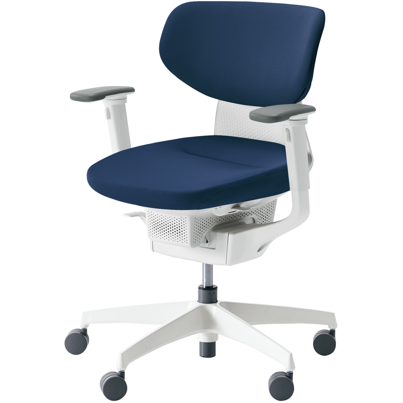 CR-GW3211E1G4T7-W オフィスチェアー ing ラテラルタイプ ホワイト樹脂脚(配送・組立サービス付き) コクヨ 可動肘 カーペット用キャスター   CR-GW3211E1G4T7-W