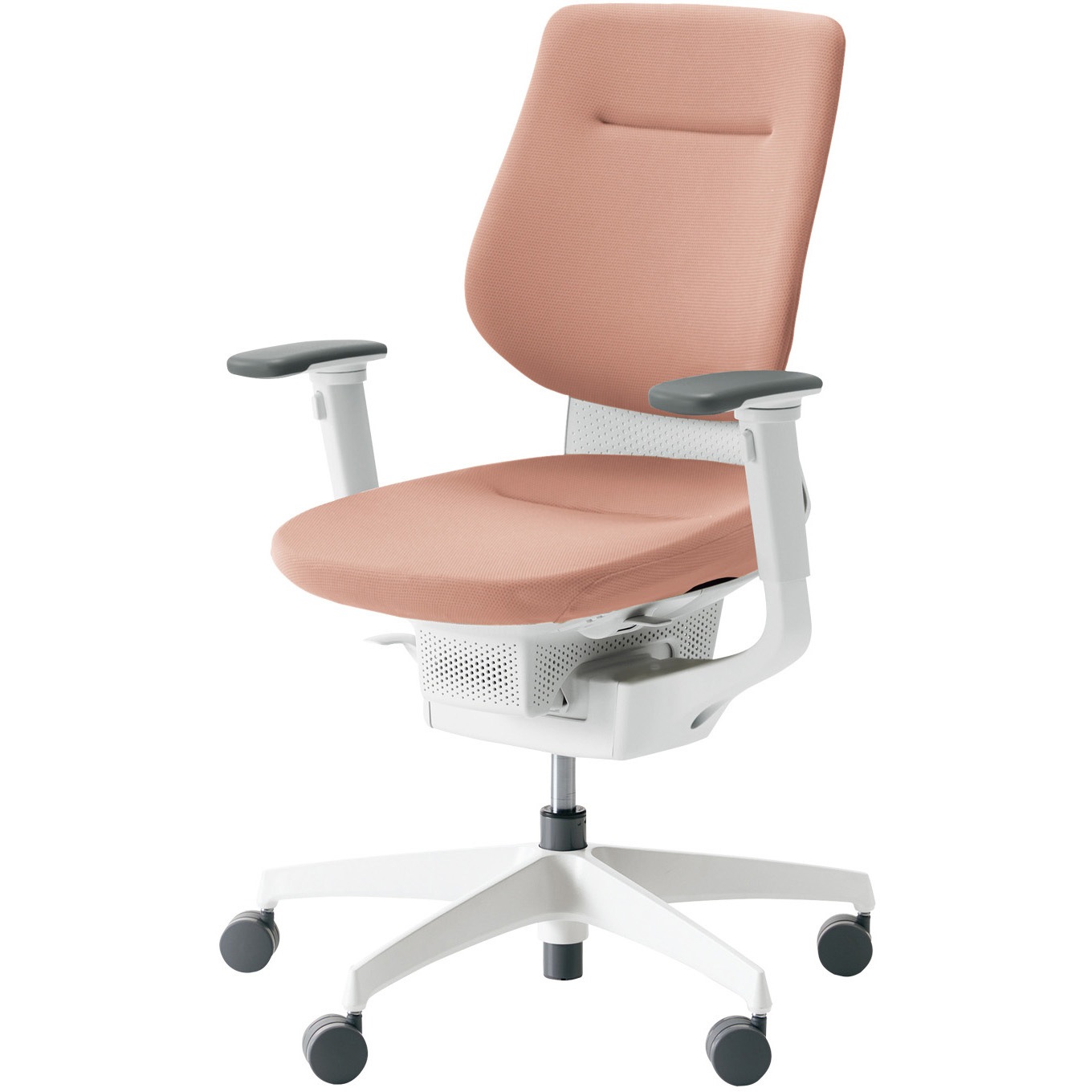 CR-GW3213E1G49G-W オフィスチェアー ing バーチカルタイプ ホワイト樹脂脚(配送・組立サービス付き) コクヨ 可動肘 カーペット用キャスター   CR-GW3213E1G49G-W