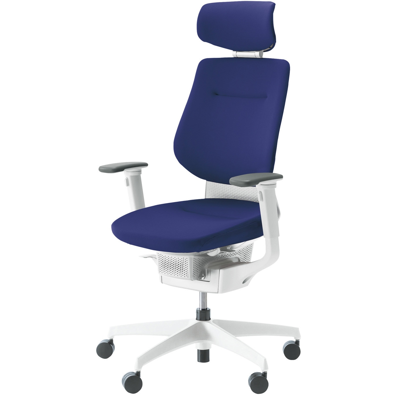 CR-GW3215E1G47E-V オフィスチェアー ing ヘッドレスト ホワイト樹脂脚(配送・組立サービス付き) コクヨ 可動肘 フローリング用キャスター   CR-GW3215E1G47E-V