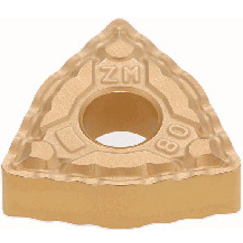 WNMG080408-ZM T6215 ネガ、M級、80°六角形インサート、仕上げ～中切削用(切りくず処理優先) タンガロイ コーナーR0.8mm 1箱(10個) WNMG080408-ZM T6215