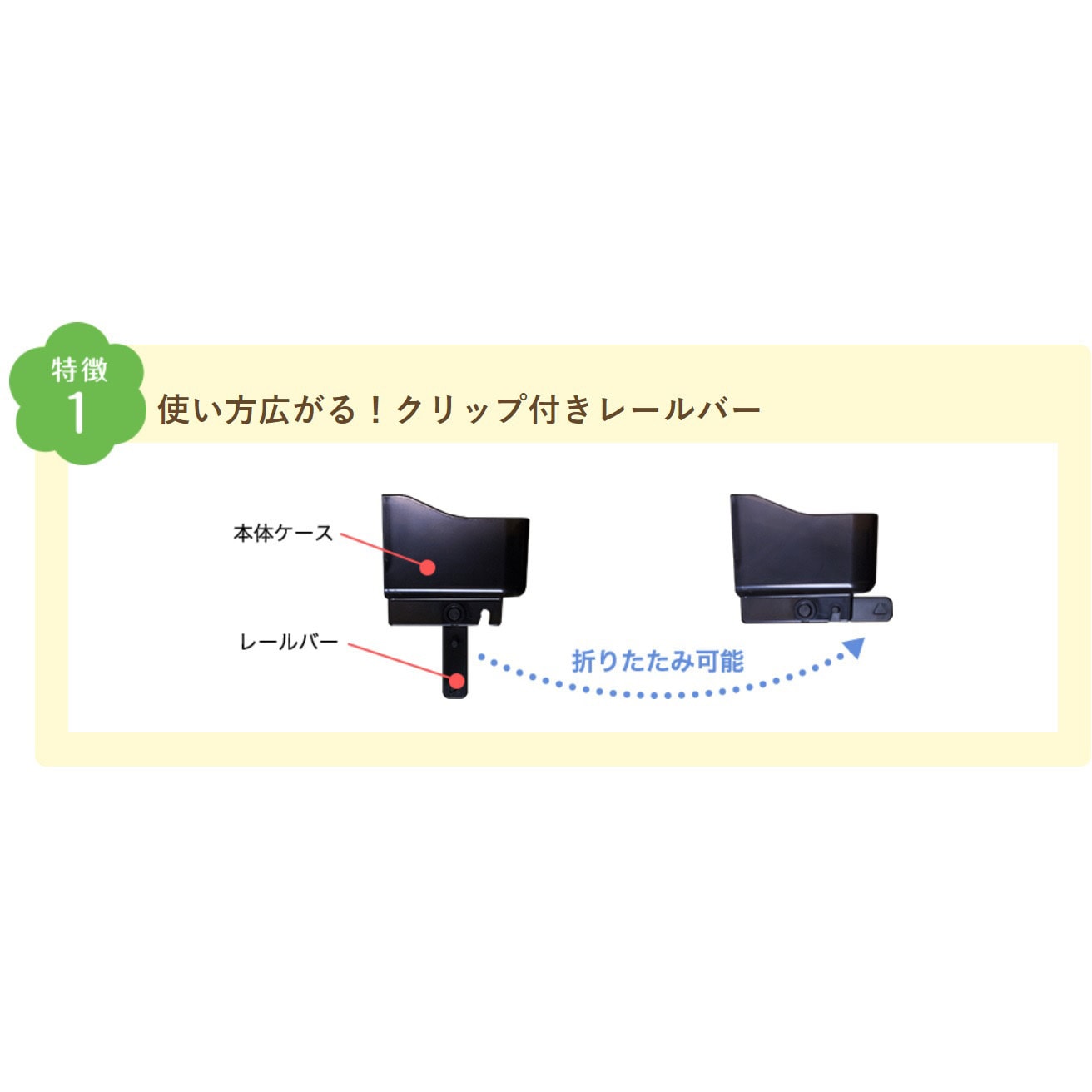 小物入れ 小物ケース (アルミ製バー付、ビス止めタイプ、商品名