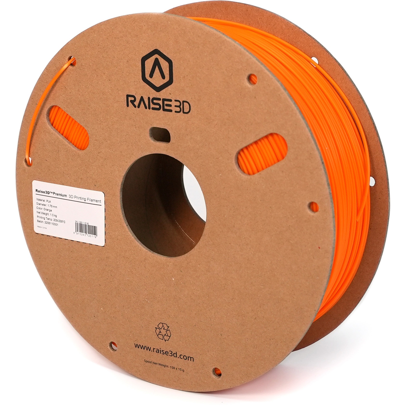 RP-22-04 Raise3D純正プレミアムPLAフィラメント(オレンジ) Raise3D 1個 RP-22-04