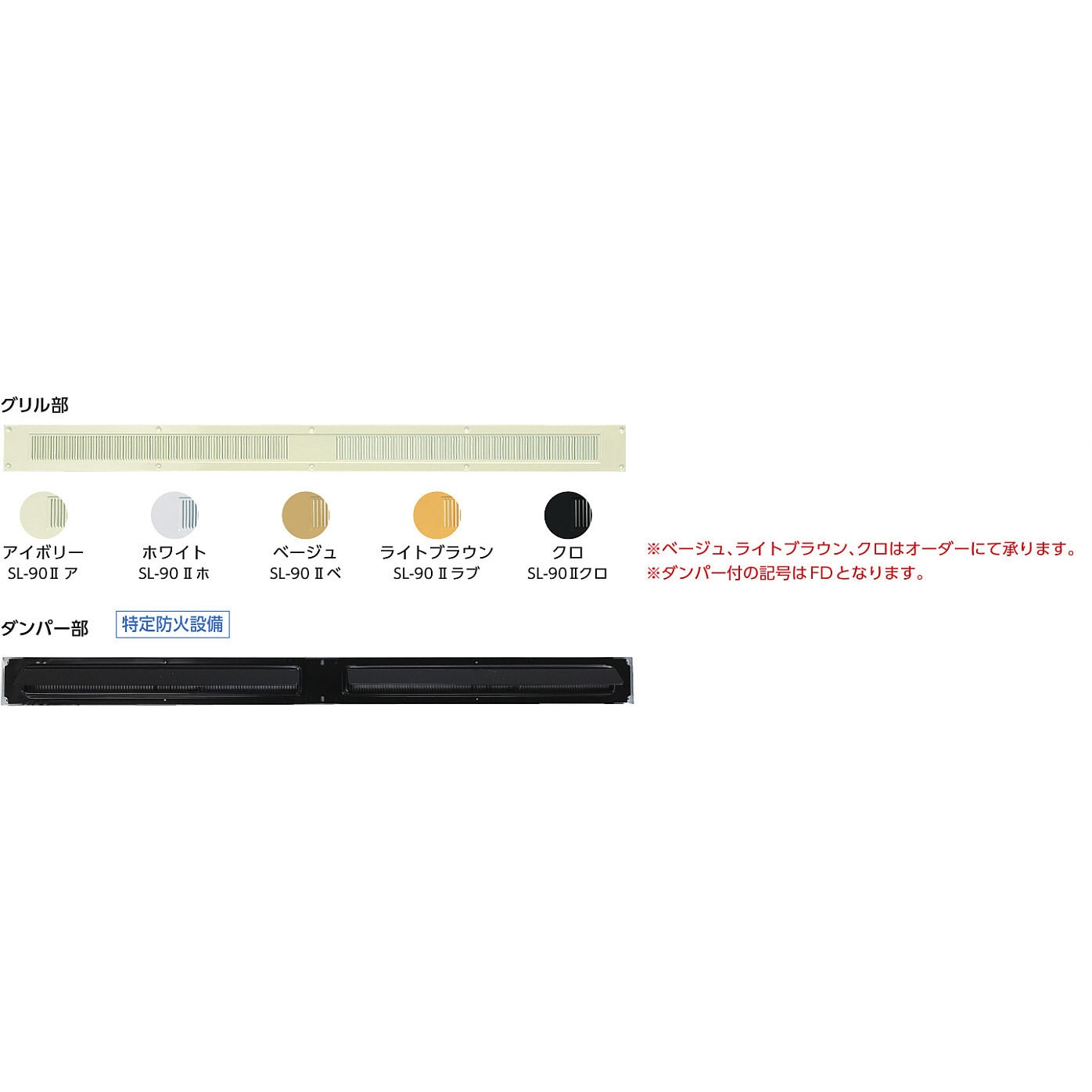 SL-90Ⅱホ スレンダーⅡ 軒裏換気金物 カナイ 角型レジスター 【通販