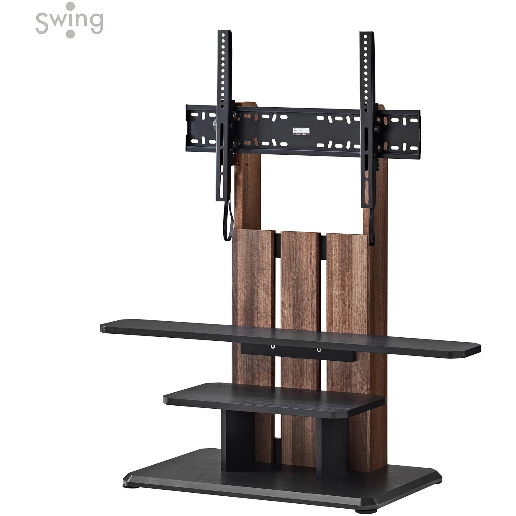 WS-C690-DB 32～77V型壁寄せテレビスタンド 朝日木材加工 耐荷重45kg