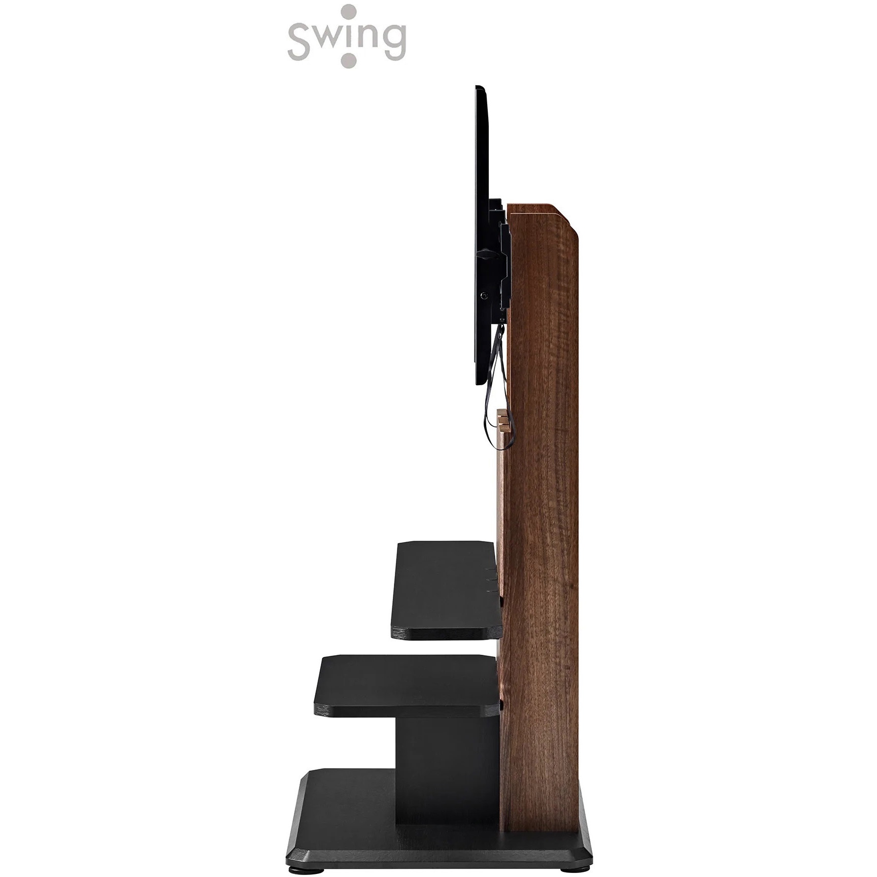 朝日木材　Swing 壁寄せテレビスタンド自立タイプ WS-C690-DB 楽天市場】《朝日木材加工》壁寄せテレビスタンド 自立式 フロア