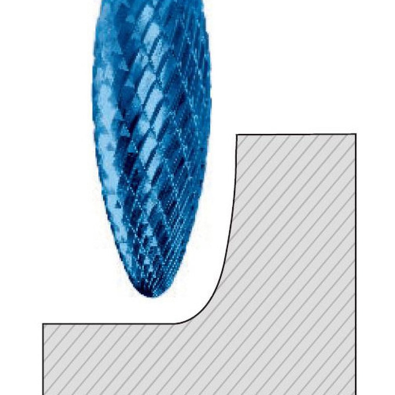 硬式球 TCH 102506 C3 EC HARDY 超硬ロータリーバー ブルーコーティングH型 炎