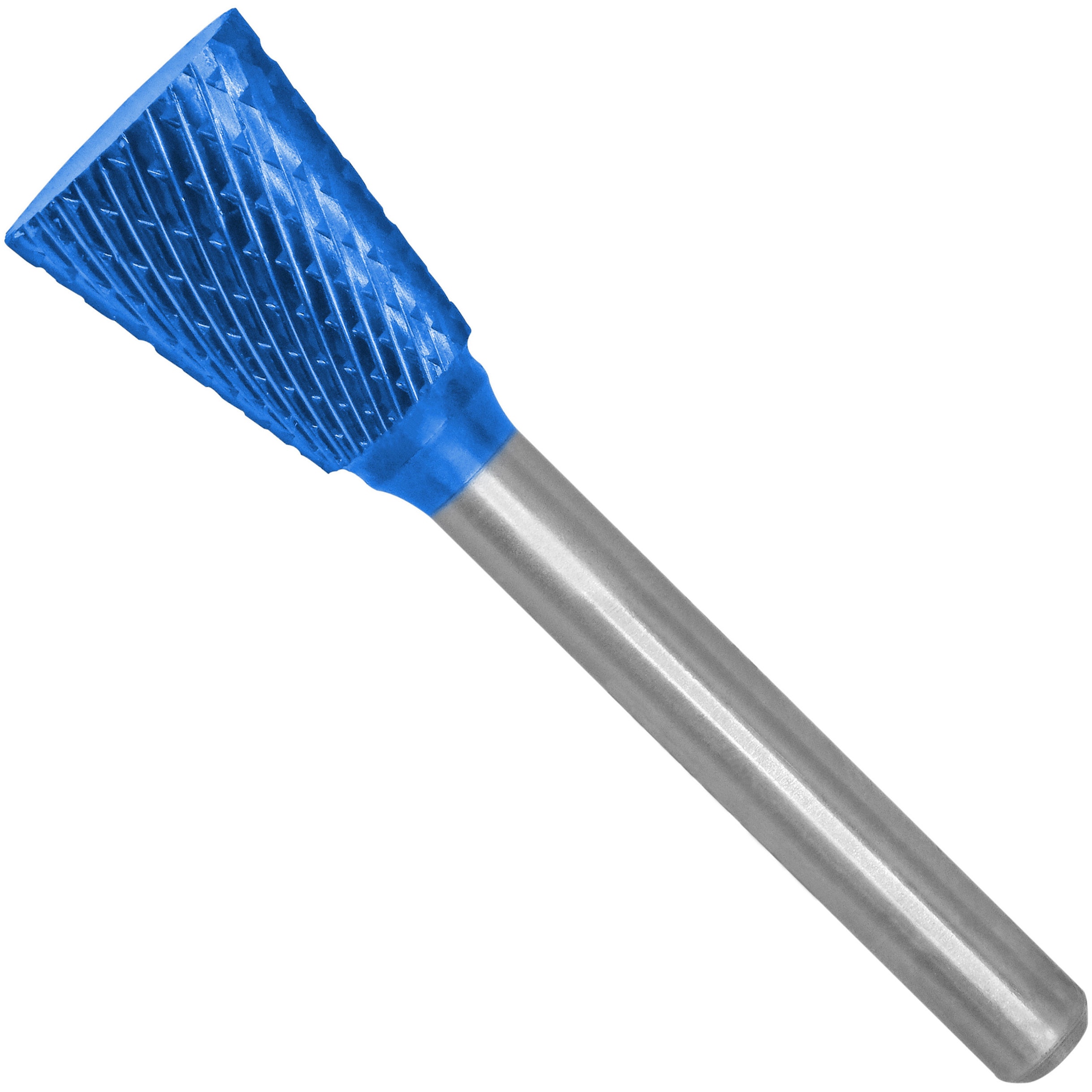 TCN 060806 C7 EC HARDY 超硬ロータリーバー ブルーコーティングN型 逆円錐 ダブルカット HARDY シャンク径6mm  TCN 060806 C7 EC 9,344円