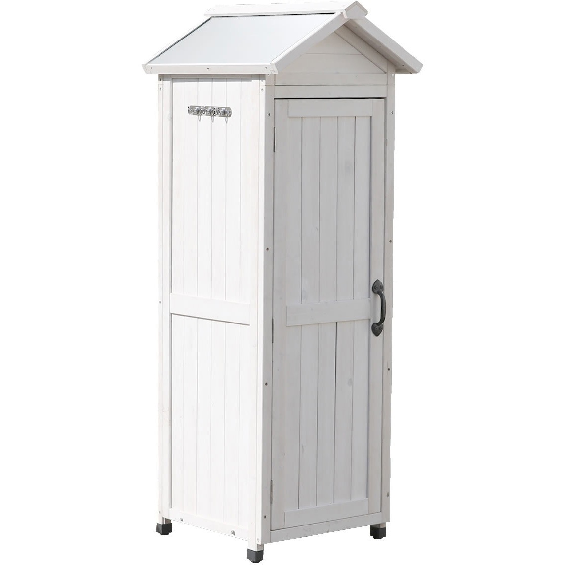 KGRS1600S 三角屋根スリム収納庫 住まいスタイル ホワイト色 間口575mm奥行650mm高さ1610mm  KGRS1600S