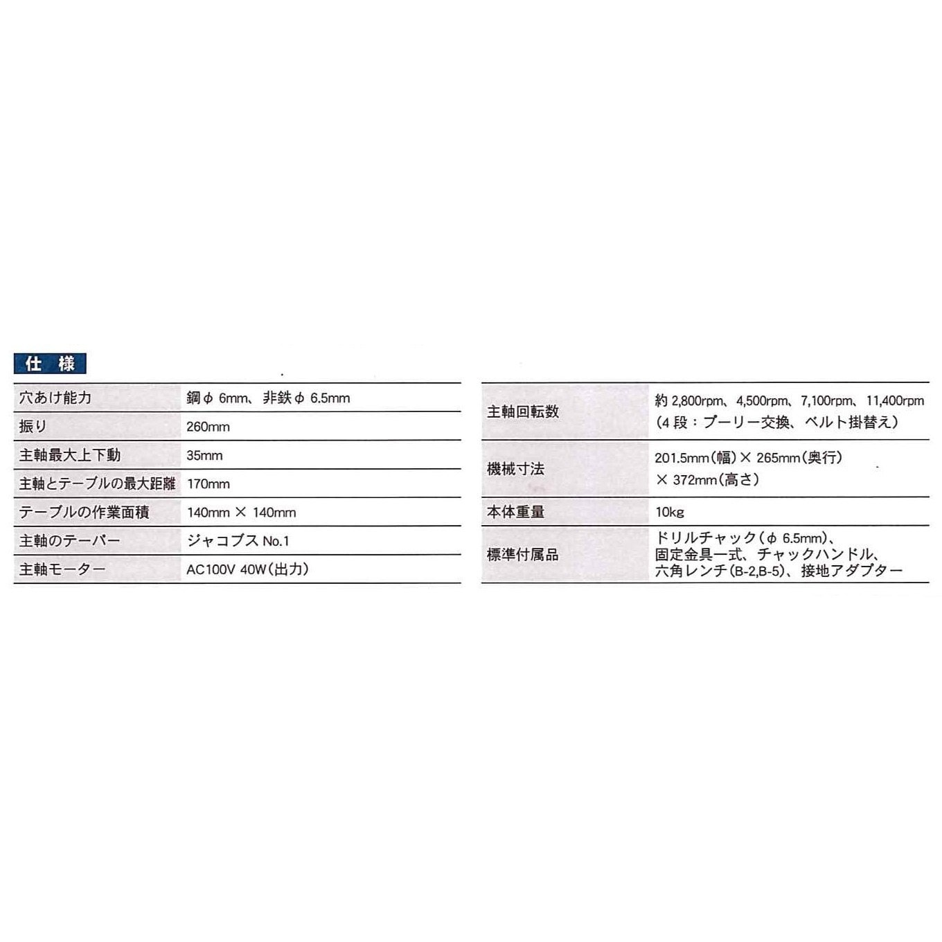 3100 Amini ボール盤M型 3100 1台 榎本工業 【通販モノタロウ】