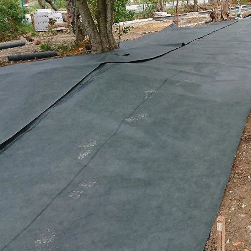 【新品】本格ポリエステル不織布 防草シート(ブラック)　巾1m×30m 防草シート 90cm×30m巻 固定ピン60本付│身近な優れものショップ