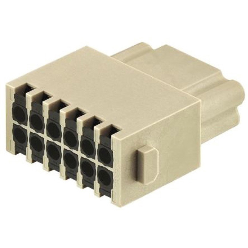 09140122732 ヘビーデューティパワーコネクタインサート Han-Modular ハーティング コンタクト数12 Han-Quick Lock接続 シングルモジュールサイズ 1袋(2個)