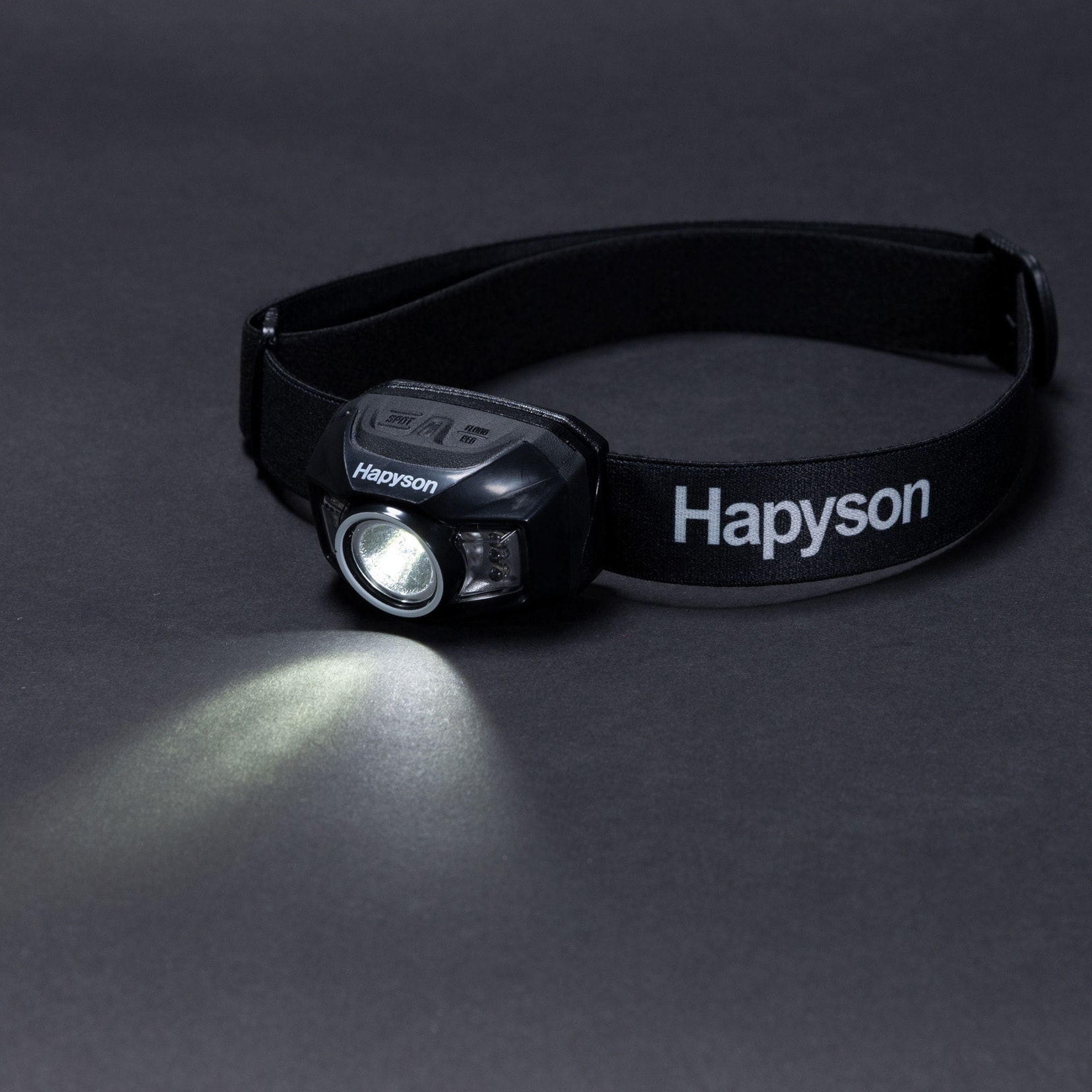 YF-281 充電式ヘッドランプ Hapyson LED ブラック色 保護等級:防