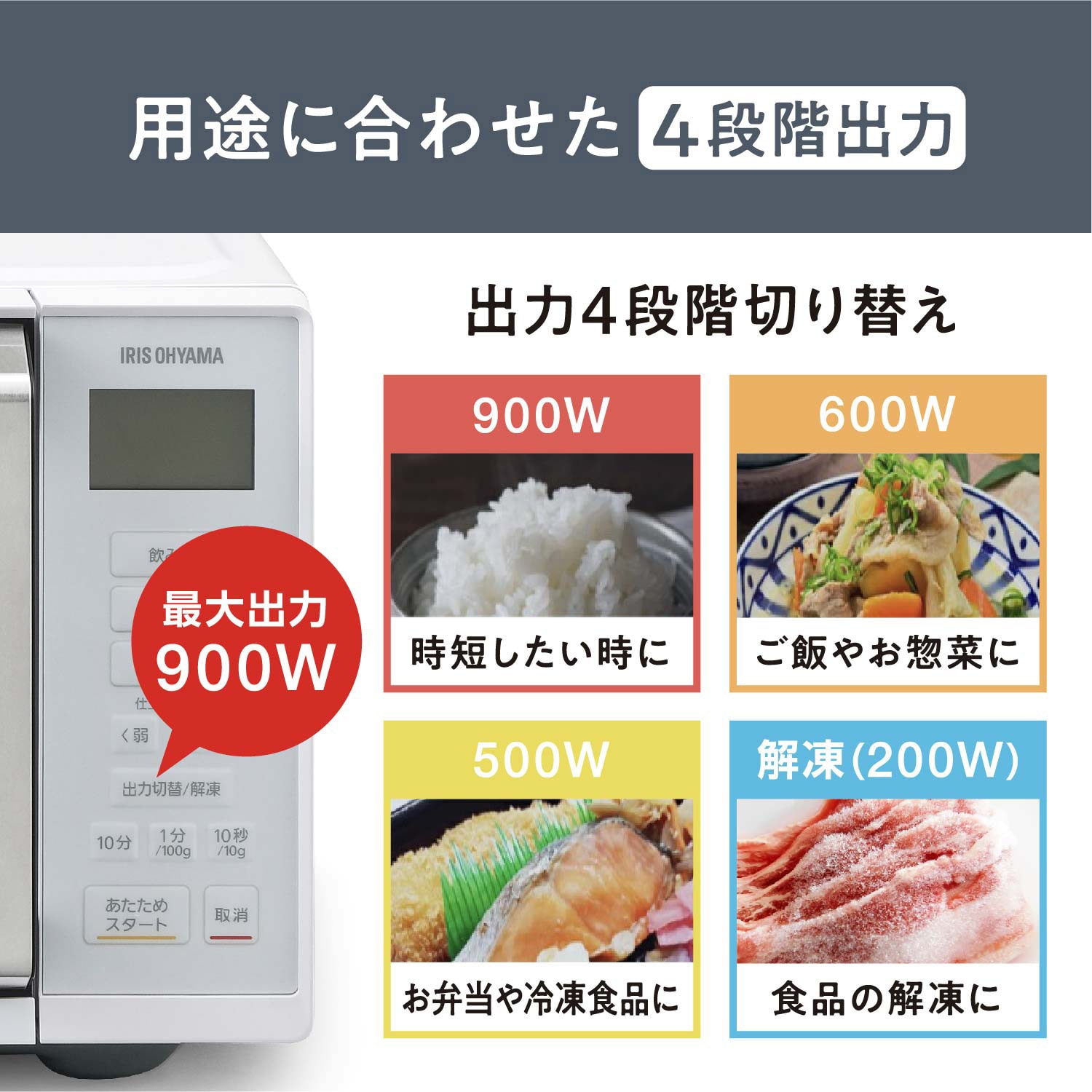 IMB-F2202-W 電子レンジ22L 1台 アイリスオーヤマ 【通販モノタロウ】