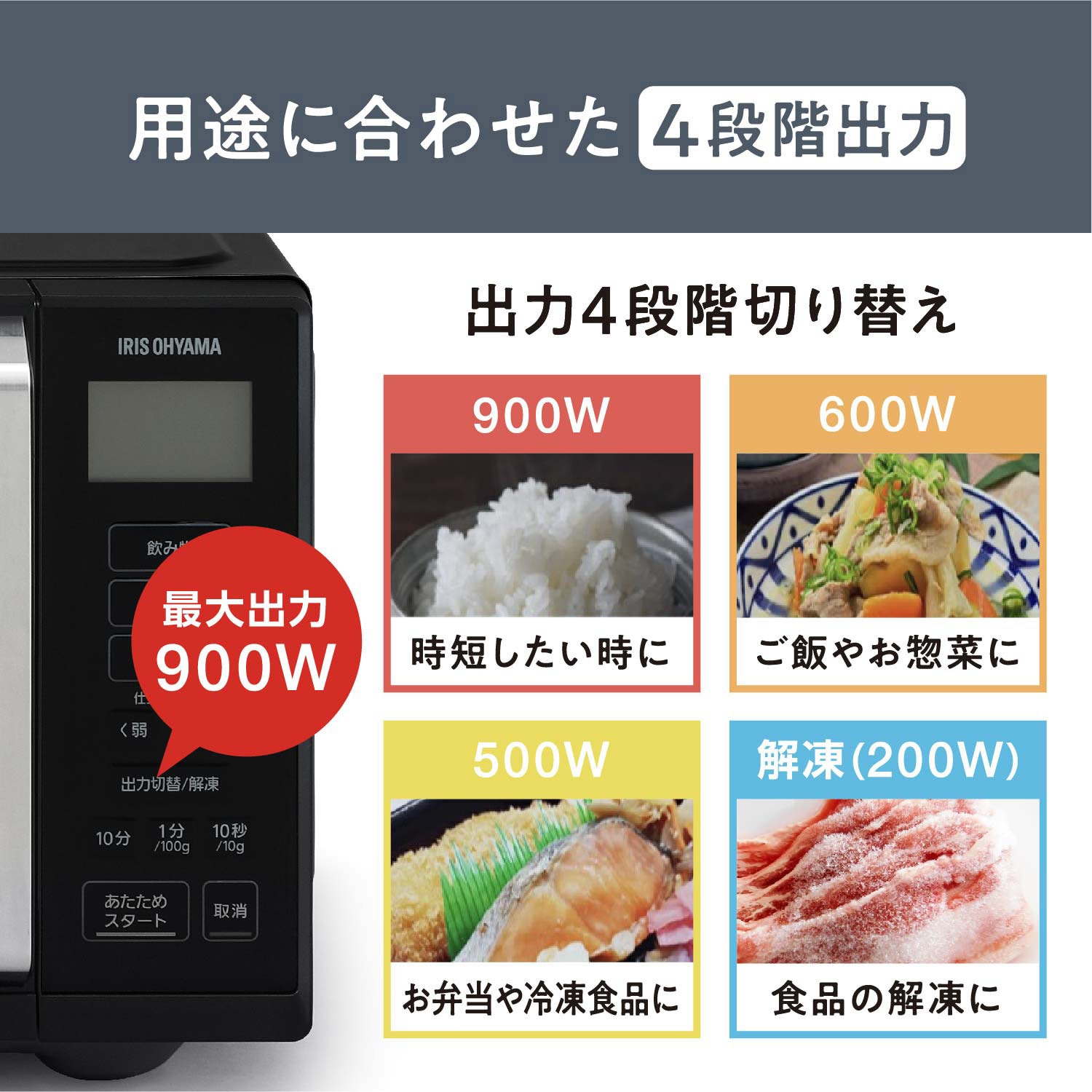 IMB-F2202-B 電子レンジ22L 1台 アイリスオーヤマ 【通販モノタロウ】