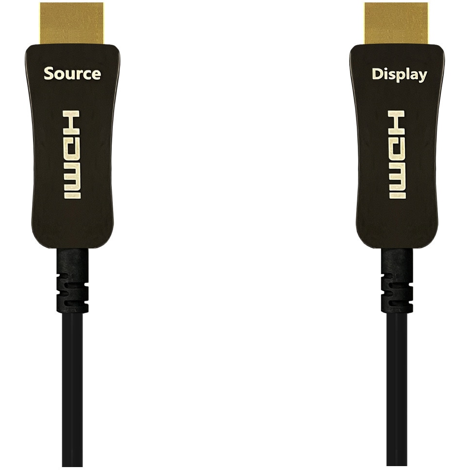 VV-HDMI050AA-UHAOC-B 8K対応 光ファイバー極細 HDMIケーブル Vodaview 黒色 5m