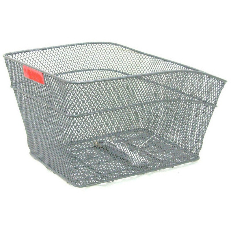 18037 メッシュ後カゴ金具付GR アサヒサイクル グレー色 スチール