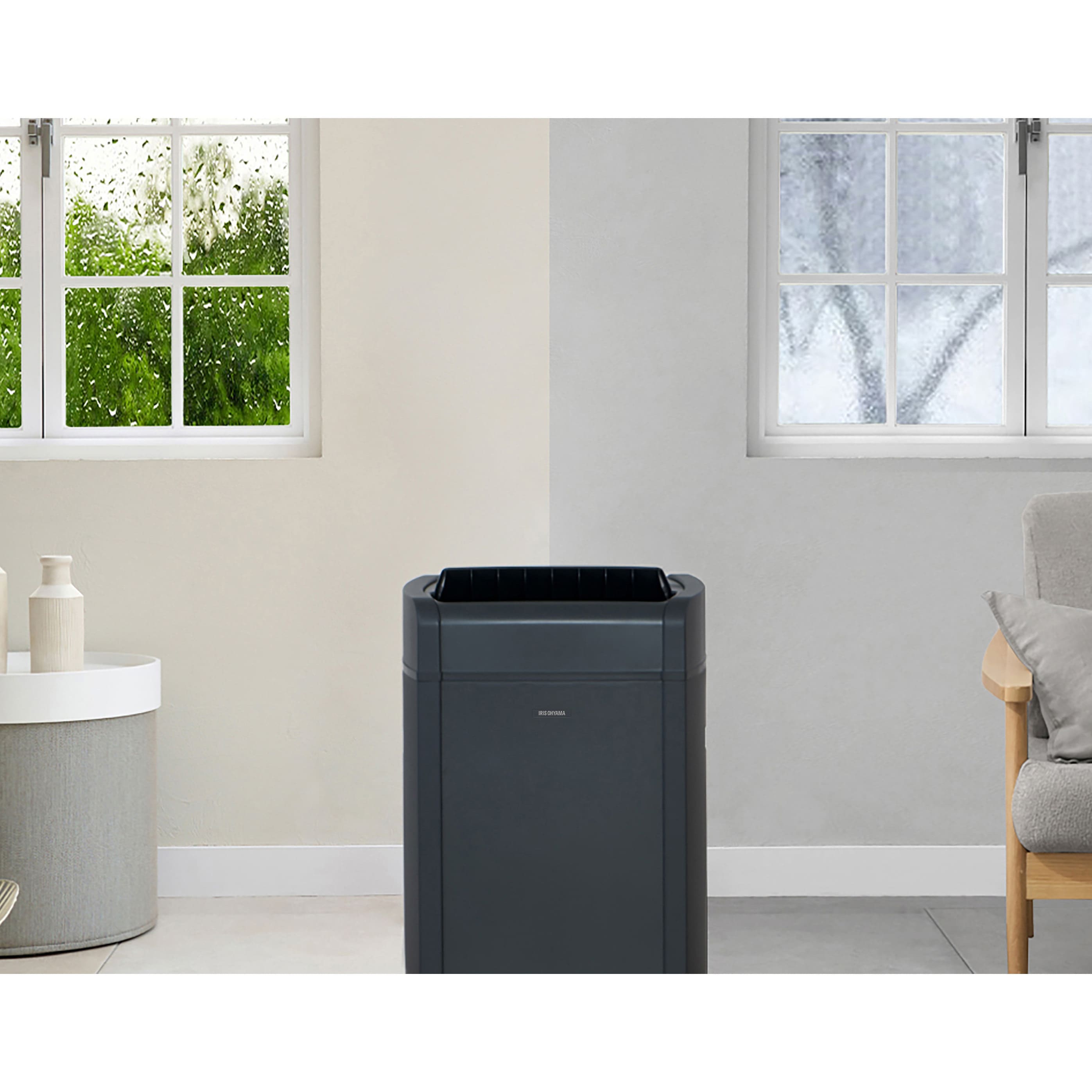 IJH-L160-H ハイブリッド式除湿機 16L アイリスオーヤマ グレー色 IJH-L160-H ハイブリッド式除湿機 16L アイリスオーヤマ グレー色