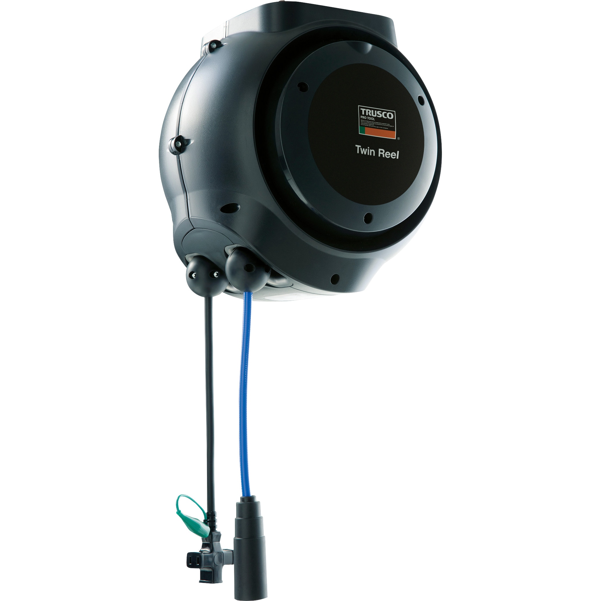 TAC10-80-3 ツインリール TRUSCO 定格電圧125V ホース内径8mmホース長さ10m  TAC10-80-3