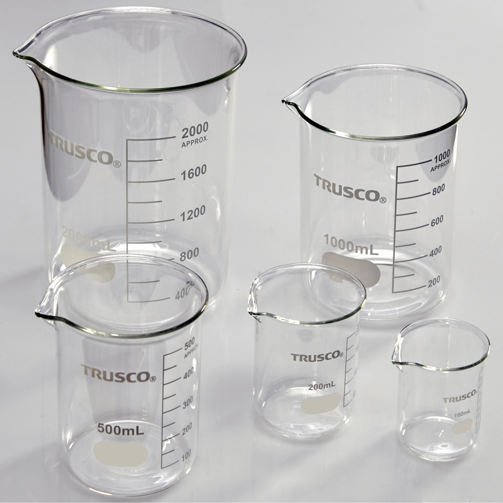 TRUSCOトラスコ 石英ビーカー 300ml QB-300 トラスコ TRUSCO 石英ビーカー 500ml QB-500 メーカー在庫あり QB300