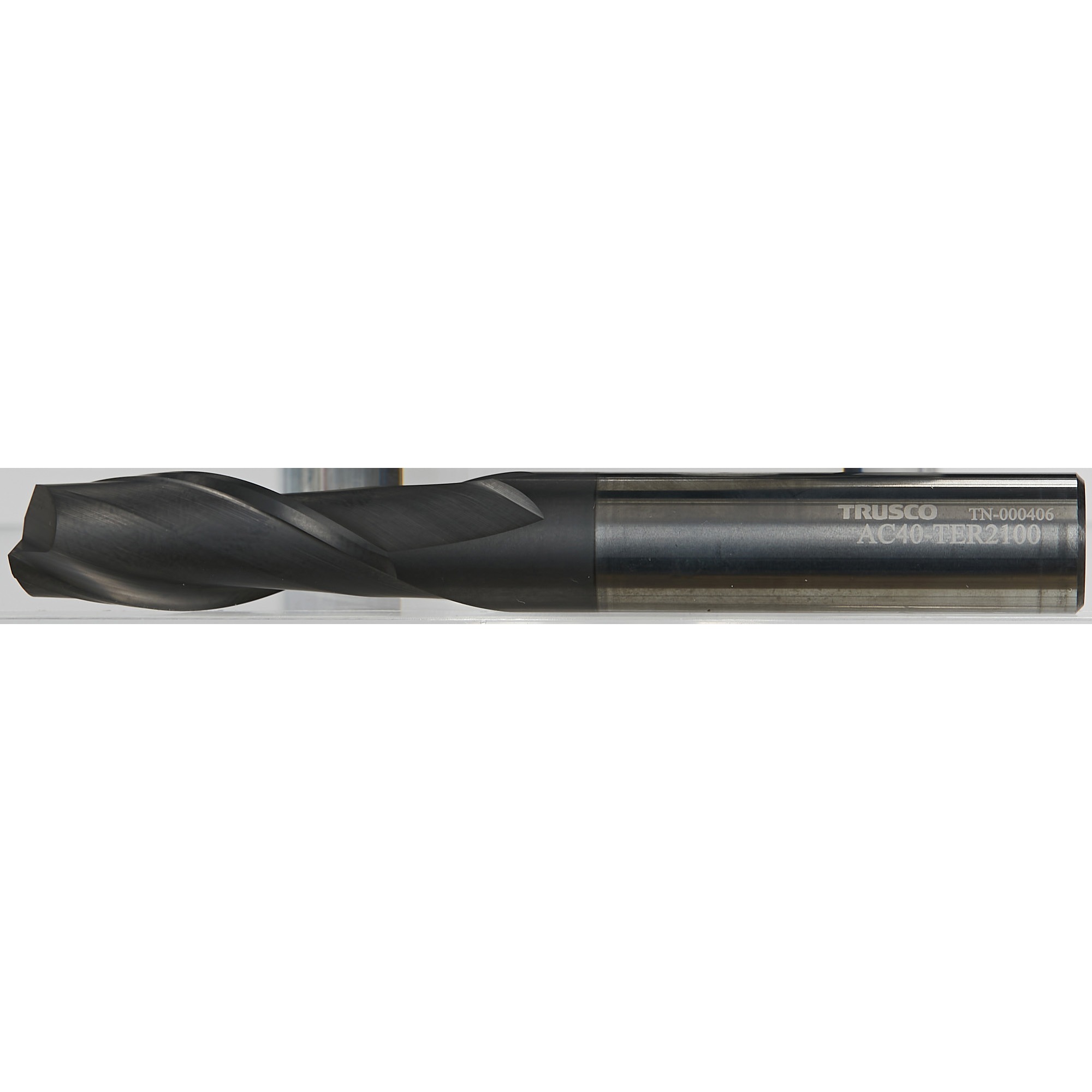 AC40-TER2160 超硬スクエアエンドミル(2枚刃・2．5D・アタリ付き) TRUSCO AlCrNコーティング 刃径16mmシャンク径16mm刃長40mm  AC40-TER2160