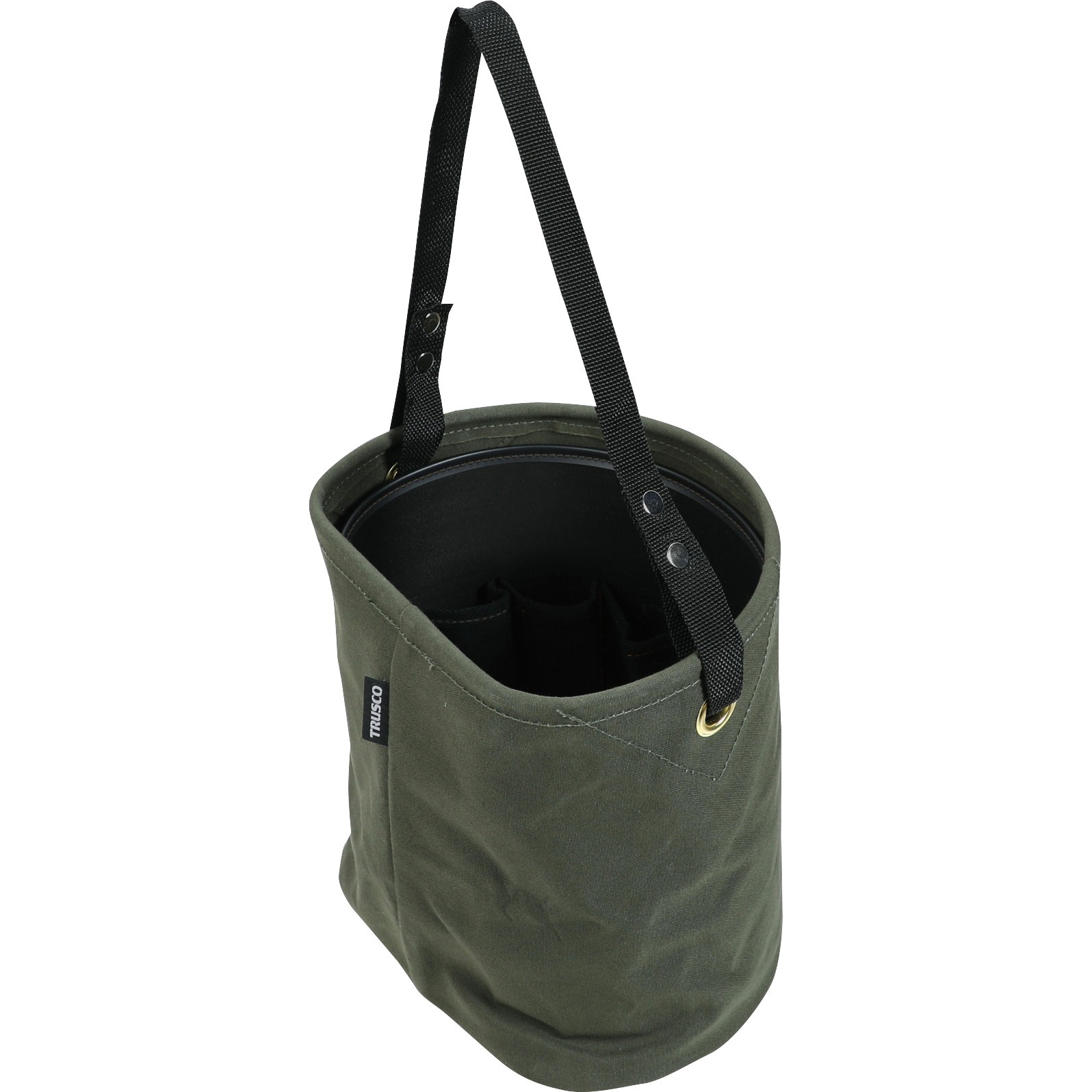 TADBD30-OD D型電工バケツ(防水加工布タイプ) TRUSCO 色OD TADBD30-OD