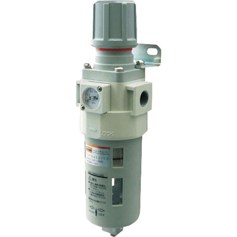 TAFR403-10-A フィルターレギュレーター TRUSCO 圧力計付 管接続口径Rc3/8   TAFR403-10-A