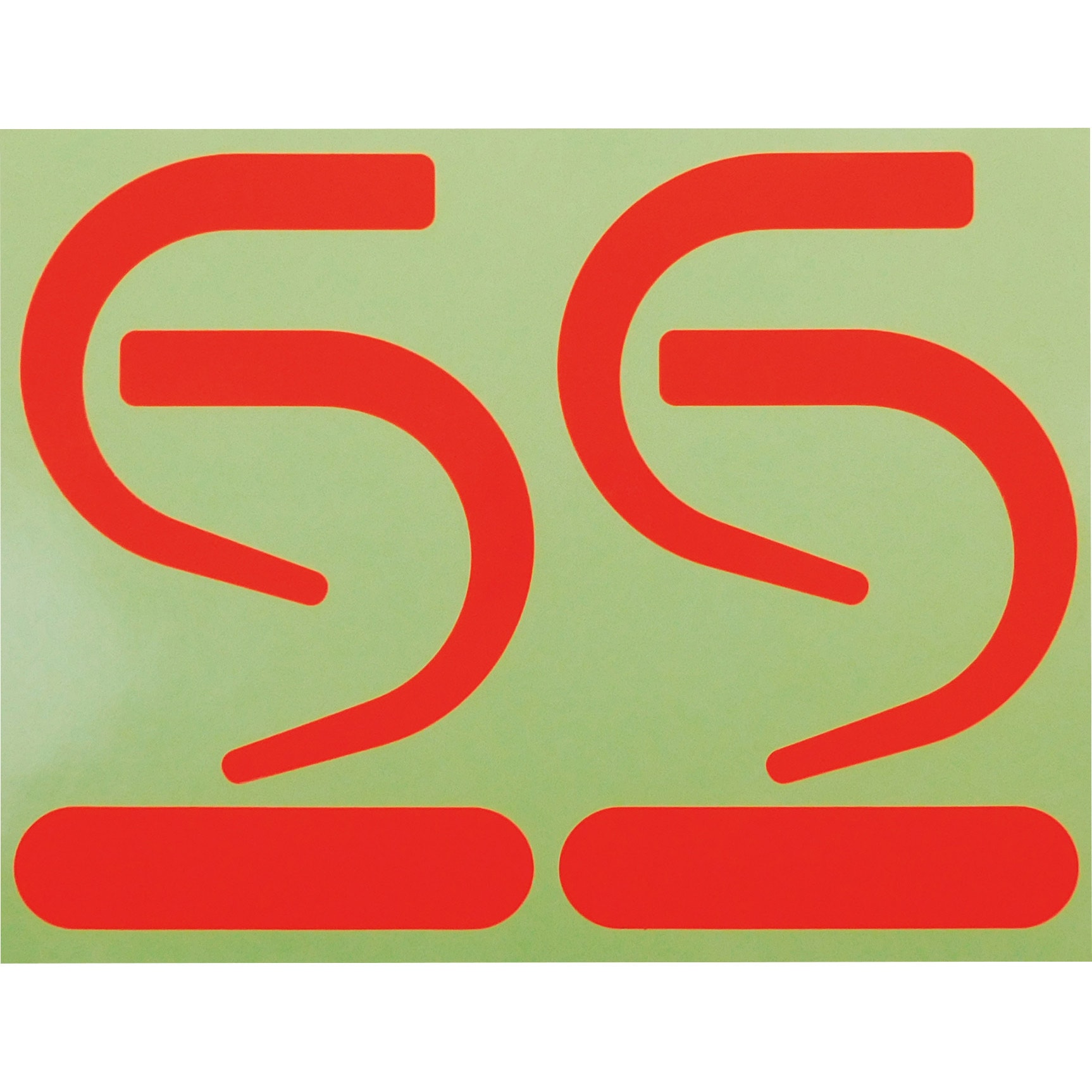 SAS2-R フック用蛍光ステッカー(2組セット) TRUSCO 1組(2枚) SAS2-R  