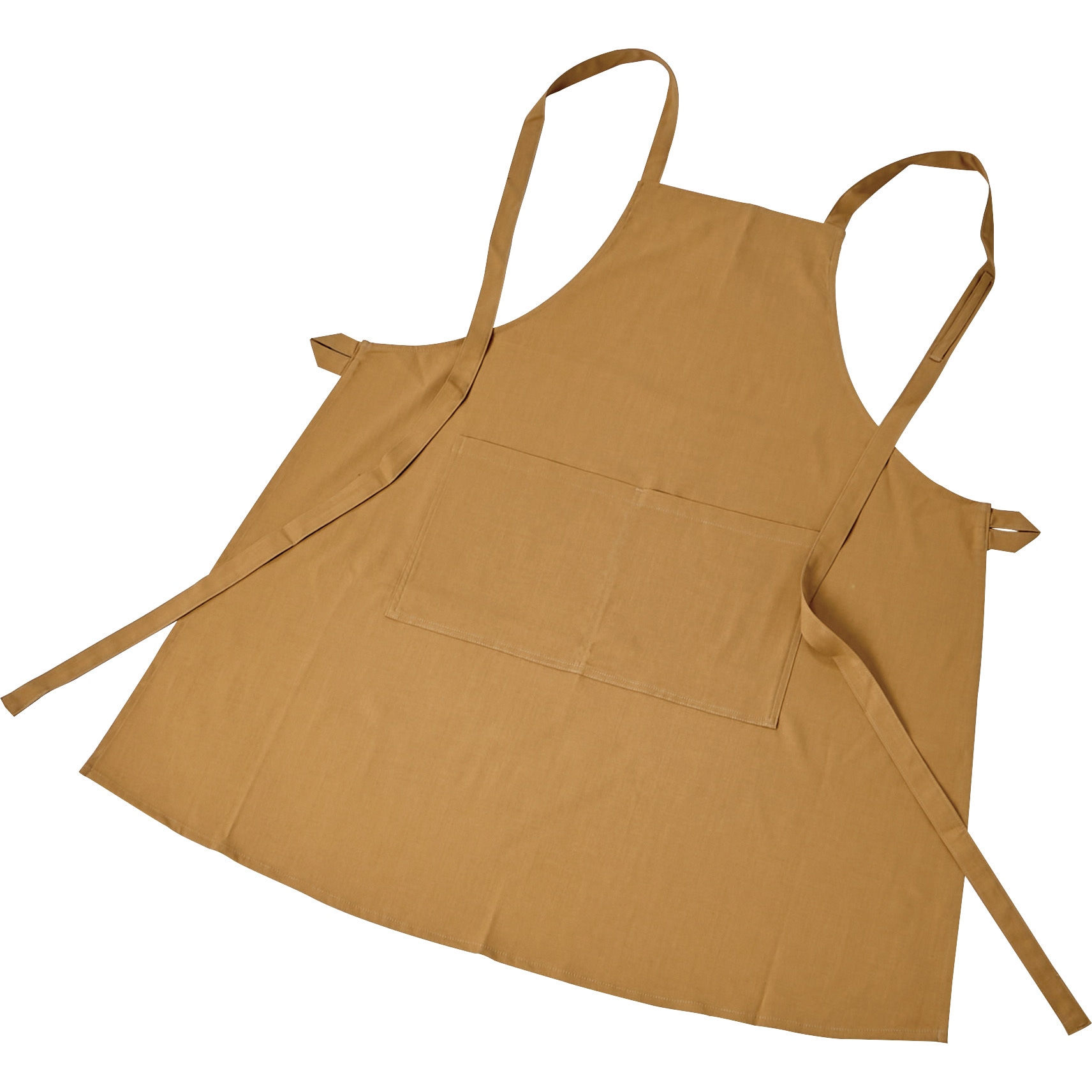 FRPE-BE 難燃ストレッチ 胸当てエプロン TRUSCO ベージュ色 フリーサイズ 幅81cm  FRPE-BE