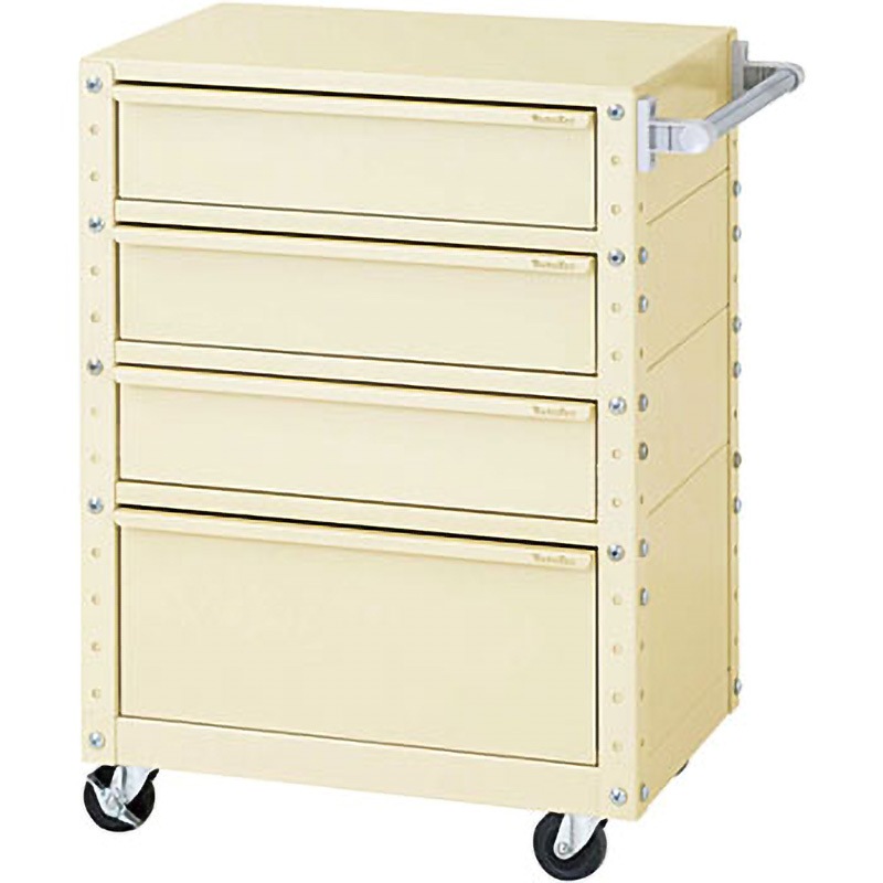 W6CU-M3D-IV スペシャルワゴン(W600×D400 移動式) 山金工業 引出しあり アイボリー 本体幅600mm奥行400mm高さ830mm  W6CU-M3D-IV 58,788円