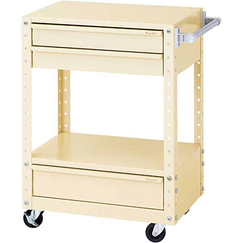 W6CU-SBM-IV スペシャルワゴン(W600×D400 移動式) 山金工業 引出しあり アイボリー 本体幅600mm奥行400mm高さ830mm  W6CU-SBM-IV