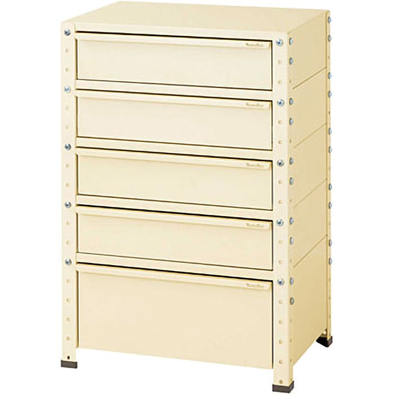 W6-M4D-IV スペシャルワゴン(W600×D400 固定式) 山金工業 引出しあり アイボリー   W6-M4D-IV 60,390円