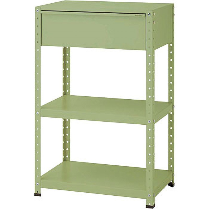 W7H-D-G スペシャルワゴン(W750×D500 H1200固定式) 山金工業 引出しあり グリーン   W7H-D-G 31,187円