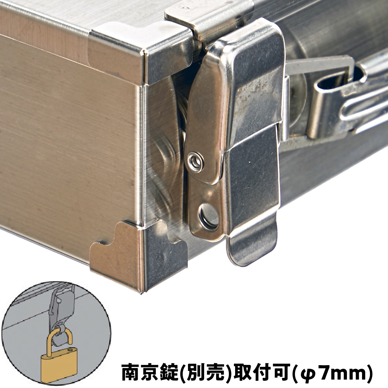 SU3T-260 ステンレス トランク工具箱 TRUSCO シルバー色 【通販